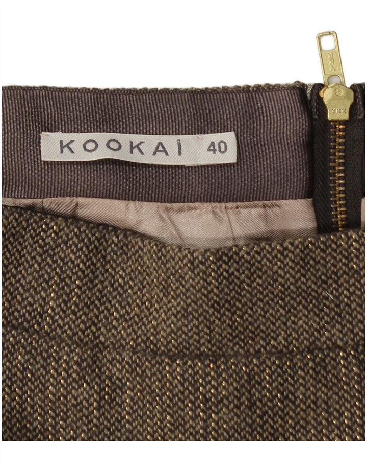KOOKAI Damska mini spódniczka EU 40 Średnia W30 Brązowa Poliester