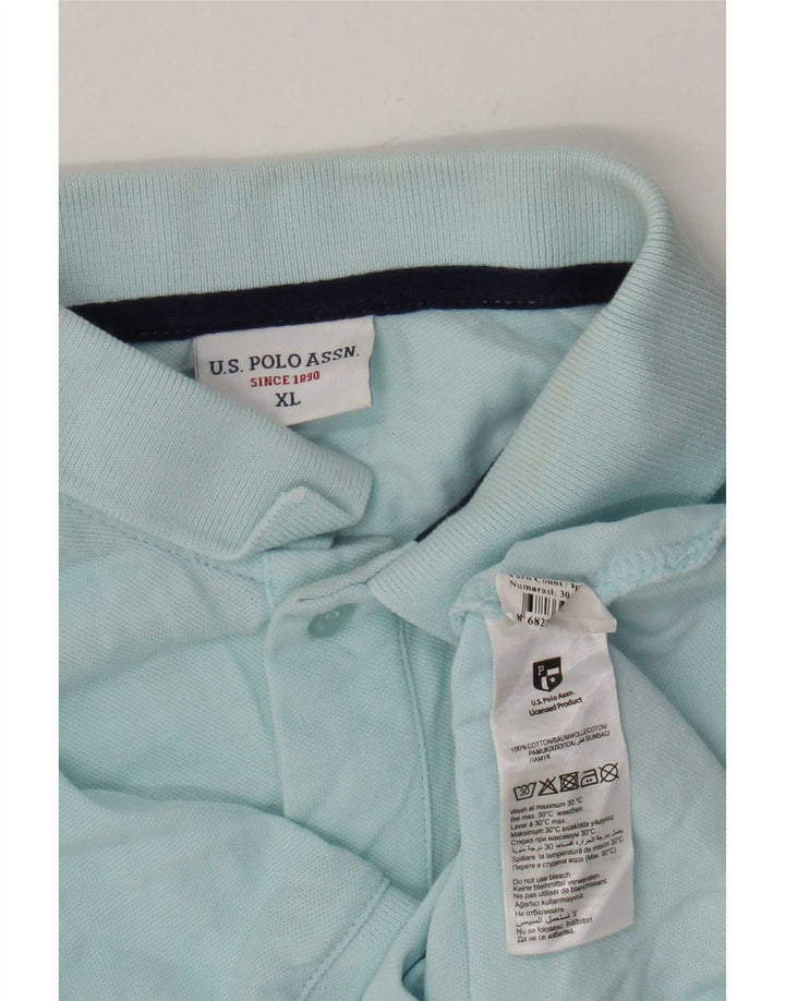 US Polo Assn. Koszula męska XL, niebieska, bawełniana