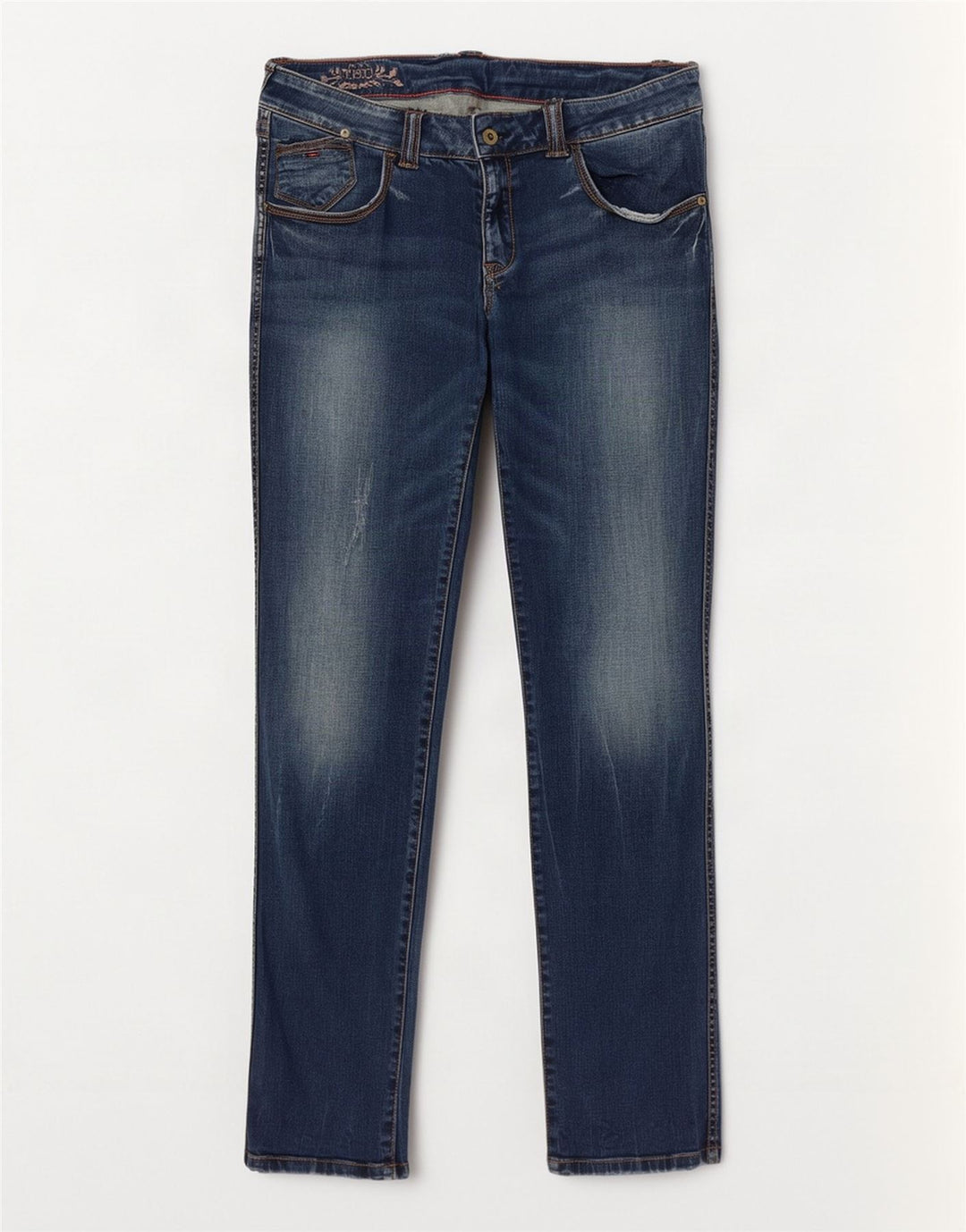 Damskie jeansy slim Tommy Hilfiger W32 L32 Granatowa bawełna