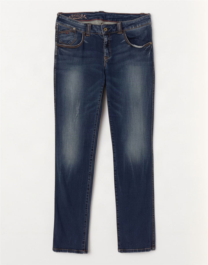 Damskie jeansy slim Tommy Hilfiger W32 L32 Granatowa bawełna