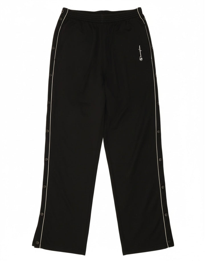 CHAMPION Womens Tracksuit Trousers UK 14 Large  Black Polyester