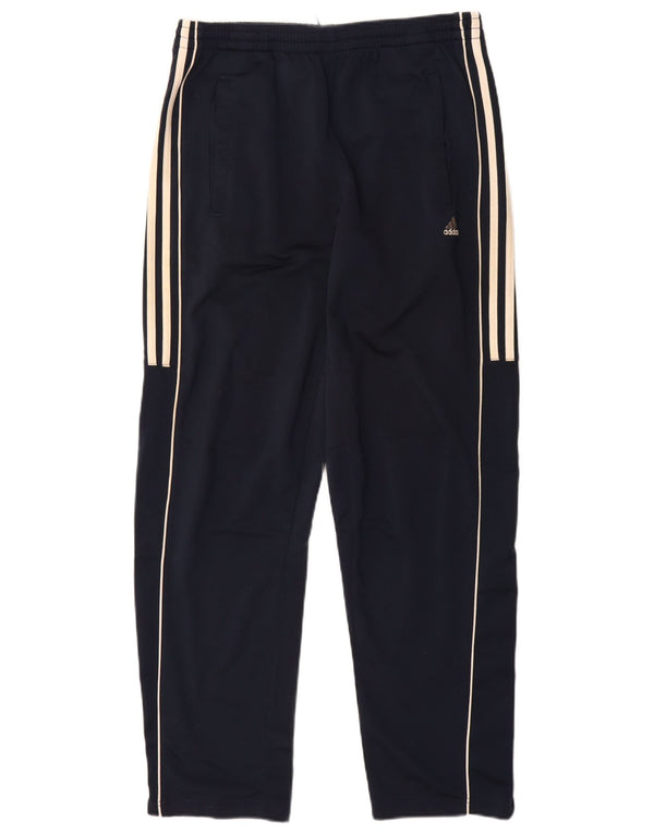 Adidas Mens Tracksuit Trousers Medium  Navy Blue Polyester