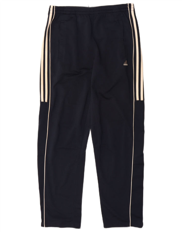 Męskie spodnie dresowe Adidas, średni granatowy poliester