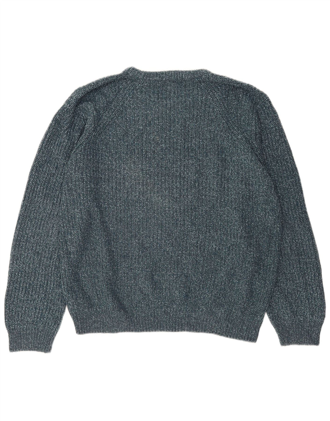 Marks & Spencer Męski sweter z dekoltem w łódkę XL Niebieski akryl
