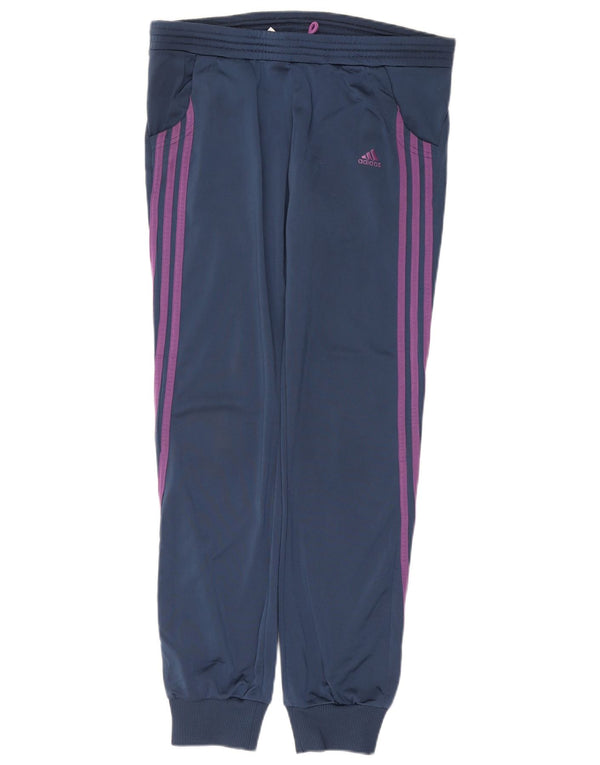 Damskie spodnie dresowe ADIDAS Joggers UK 10, małe, granatowe, poliestrowe
