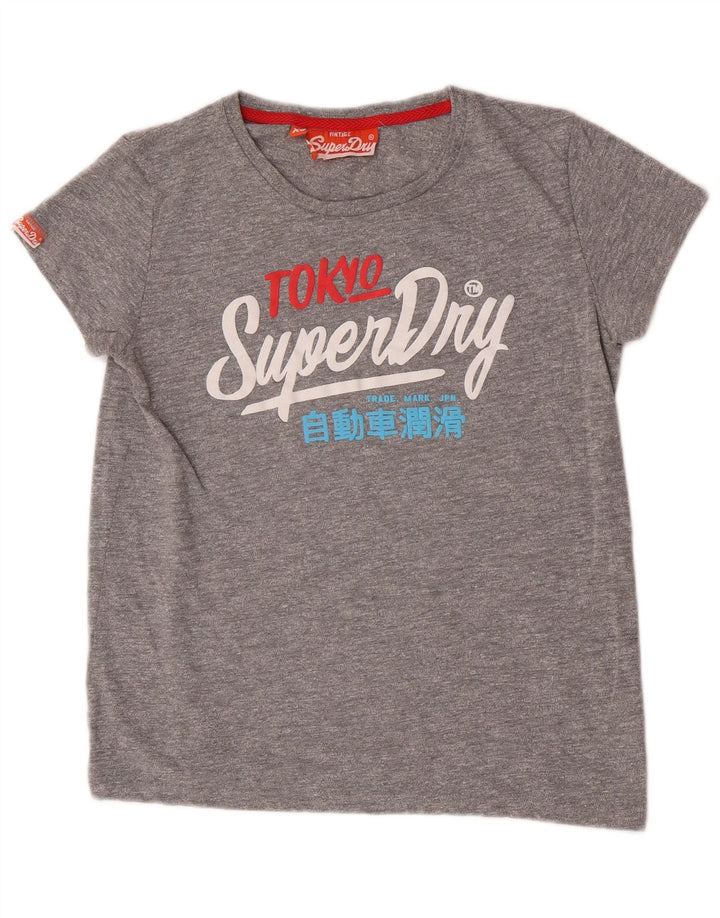 Męski T-shirt Superdry Regular Graphic Top XS, szara bawełna