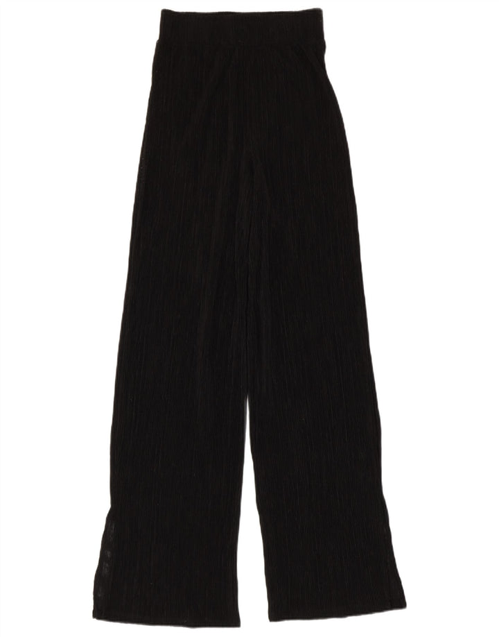 Damskie spodnie z szerokimi nogawkami Zara, małe W24 L31, czarne