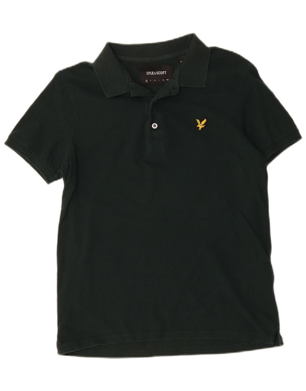 Męska koszulka polo Lyle & Scott XS, zielona bawełna