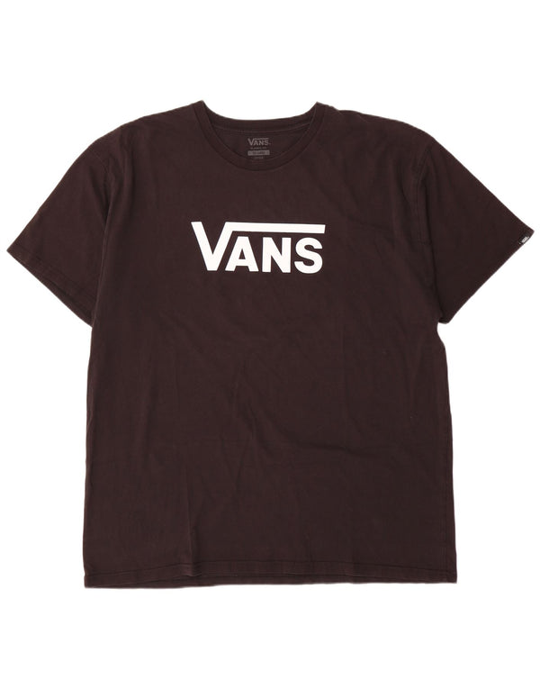 Męska koszulka t-shirt z grafiką Vans o klasycznym kroju, 2XL, czarna, bawełniana