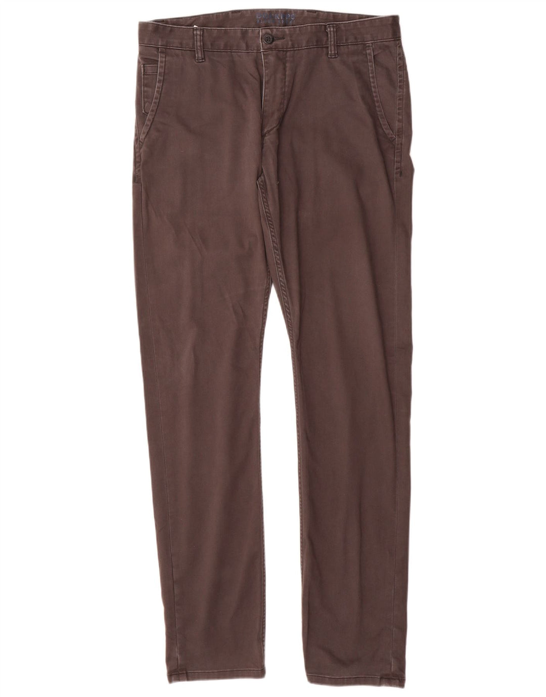 Męskie spodnie typu slim chino DOCKERS W34 L34 Szara bawełna