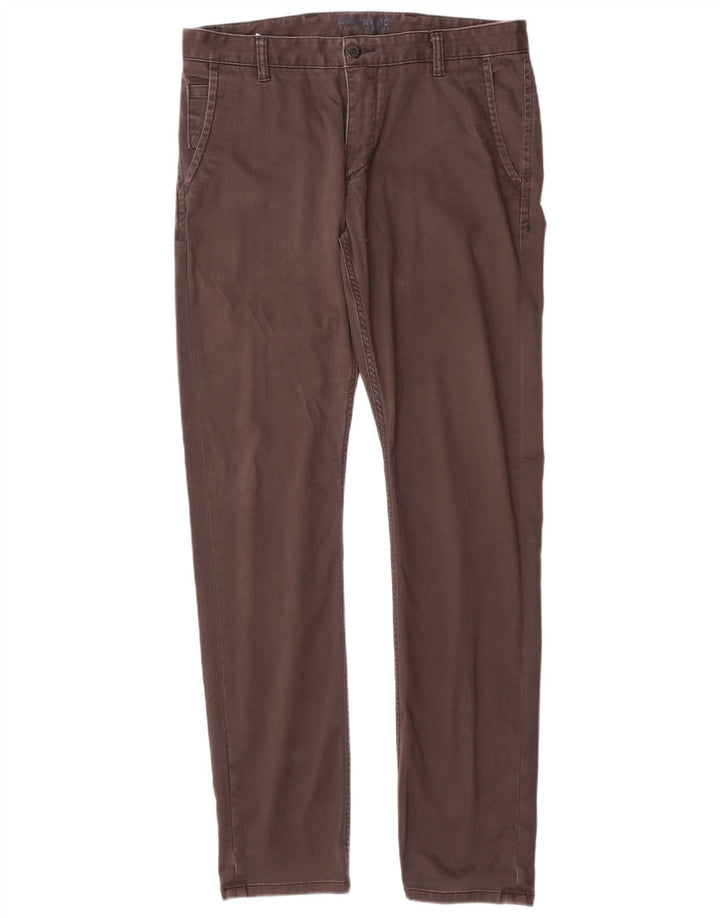 Męskie spodnie typu slim chino DOCKERS W34 L34 Szara bawełna