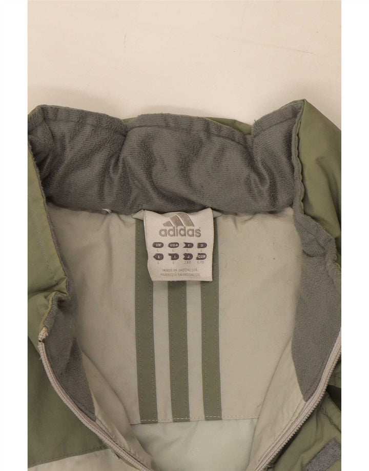 Męska ocieplana kurtka Adidas UK 40, duża, wielokolorowa, poliestrowa z blokami kolorów