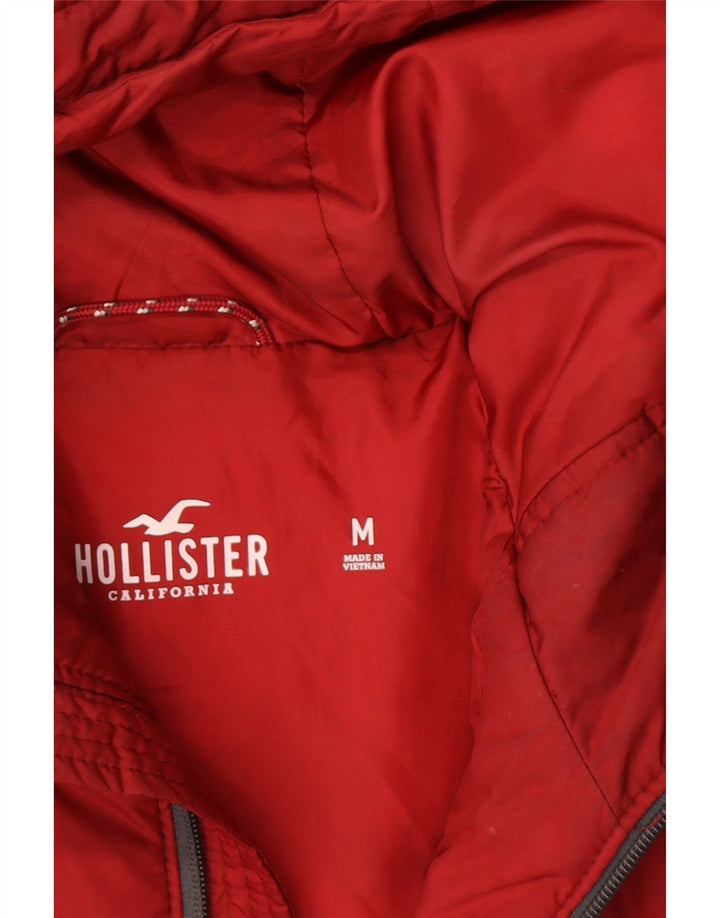 HOLLISTER Mens Padded Jacket UK 38 Medium Red Polyester Vintage Hollister and Second-Hand Hollister from Messina Hembry 