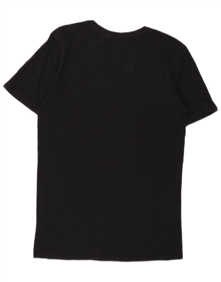 Męski T-shirt z grafiką Nike, mały, czarny, bawełniany