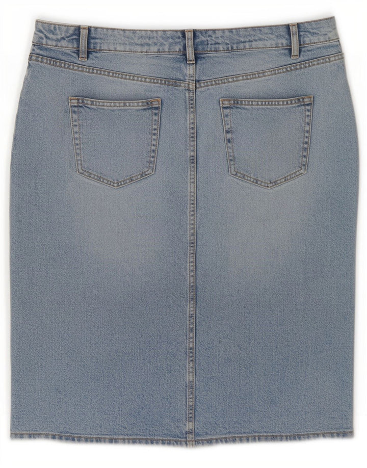 Spódnica jeansowa damska Zara, duża, W30, niebieska