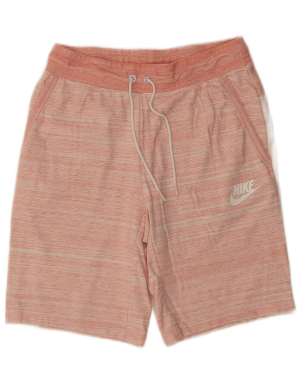 Nike Mens Sport Shorts Small Pink Striped Cotton