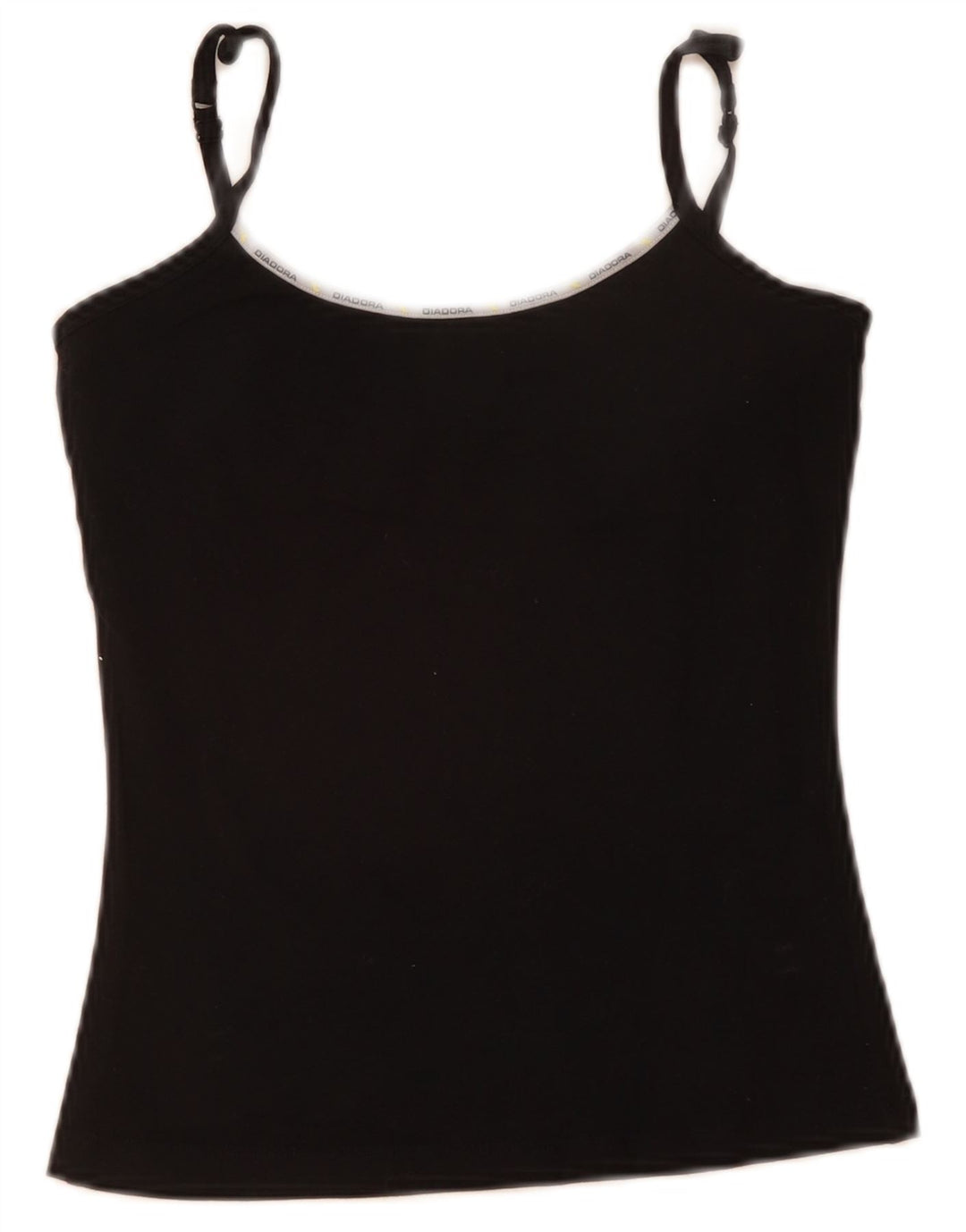 Damski top na ramiączkach Diadora US 2 XS, czarna bawełna