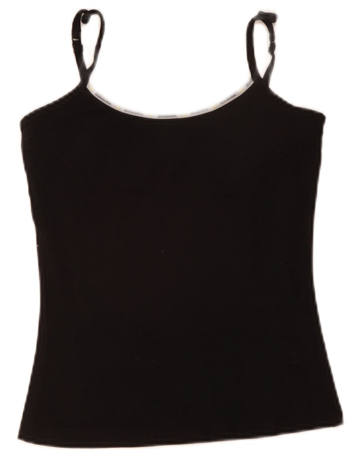 Damski top na ramiączkach Diadora US 2 XS, czarna bawełna