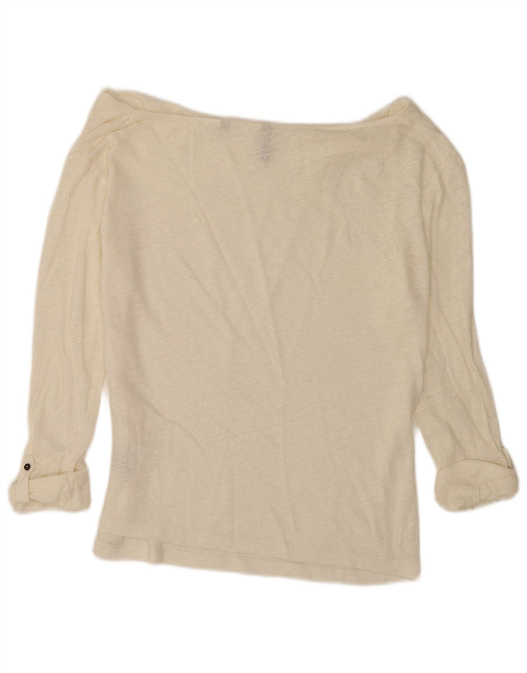 Damski top z długim rękawem 3/4 Woolrich i odkrytymi ramionami UK 10 Small White