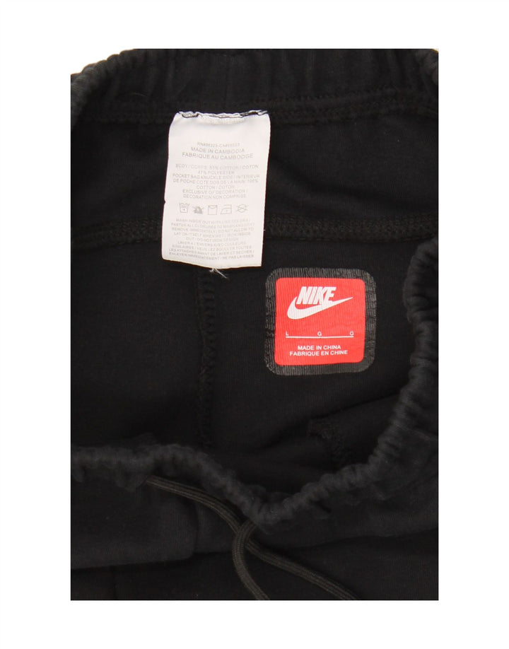 Męskie spodnie dresowe Nike, duże, czarne, bawełniane