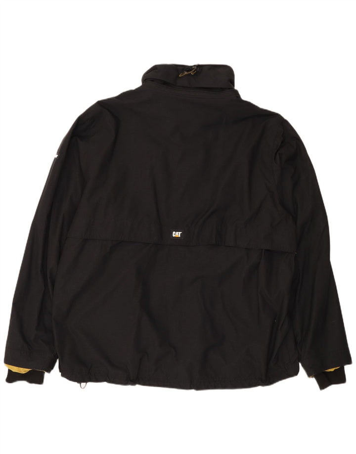 Męska kurtka przeciwdeszczowa CAT UK 44 2XL Czarny nylon
