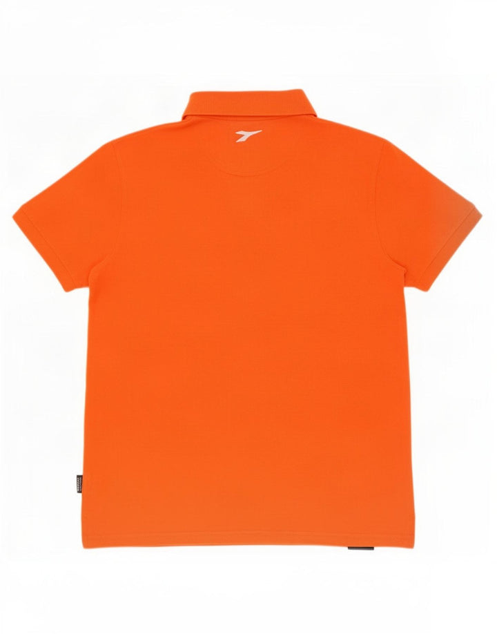 Męska koszulka polo Diadora, średnia, pomarańczowa, bawełniana