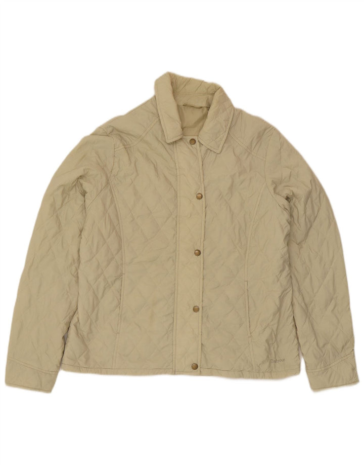 Damska pikowana kurtka Barbour UK 18 XL Khaki, poliamid