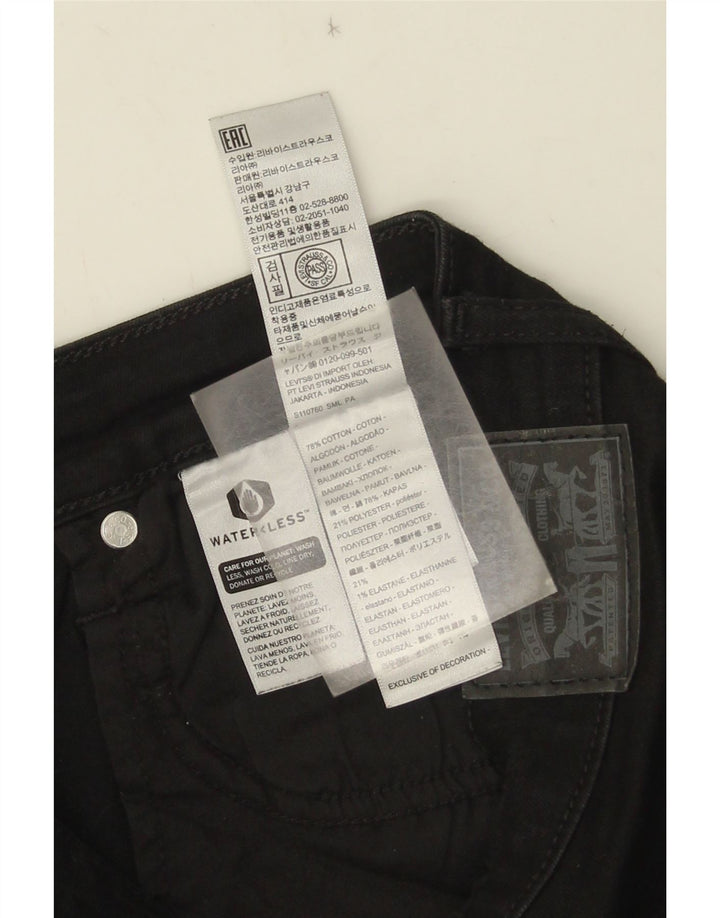 Damskie jeansy Levi's Skinny W28 L28 Czarna bawełna