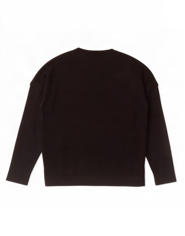 Męski sweter z dekoltem w łódkę Zara, duży, czarny