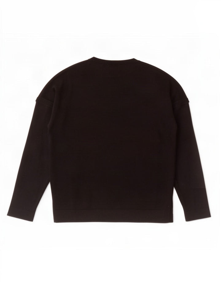 Męski sweter z dekoltem w łódkę Zara, duży, czarny