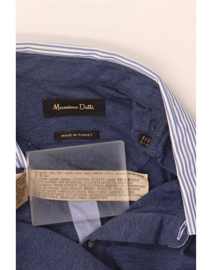 Męska koszulka polo do rugby Massimo Dutti w kolorze średniego granatu