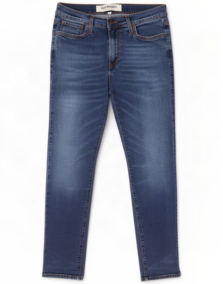 Roy Rogers Damskie jeansy slim W28 L26 Niebieskie bawełniane