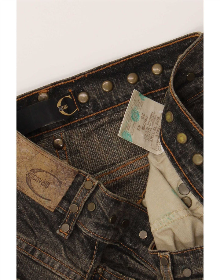 Jeansy damskie Just Cavalli Bootcut W29 L27 Brązowa bawełna