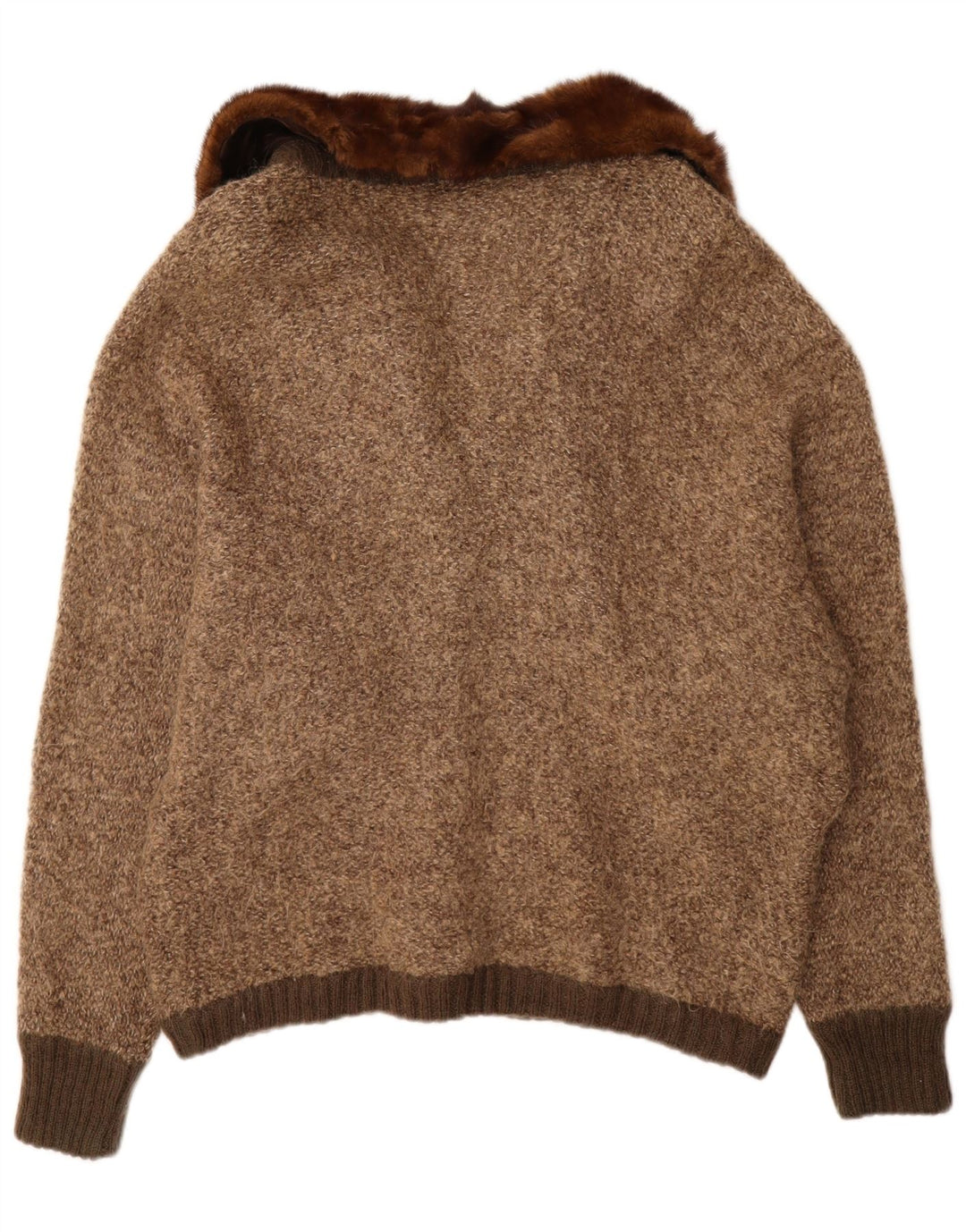 Sweter damski VINTAGE UK 18 XL brązowy