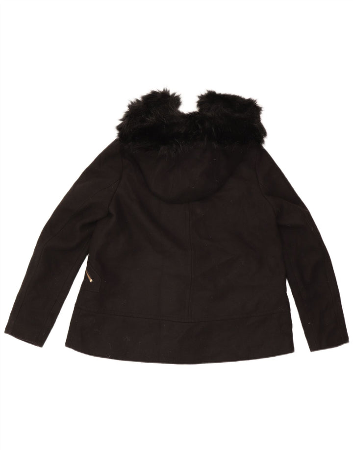 Damska kurtka wiatrówka z kapturem Zara UK 14, średnia czarna