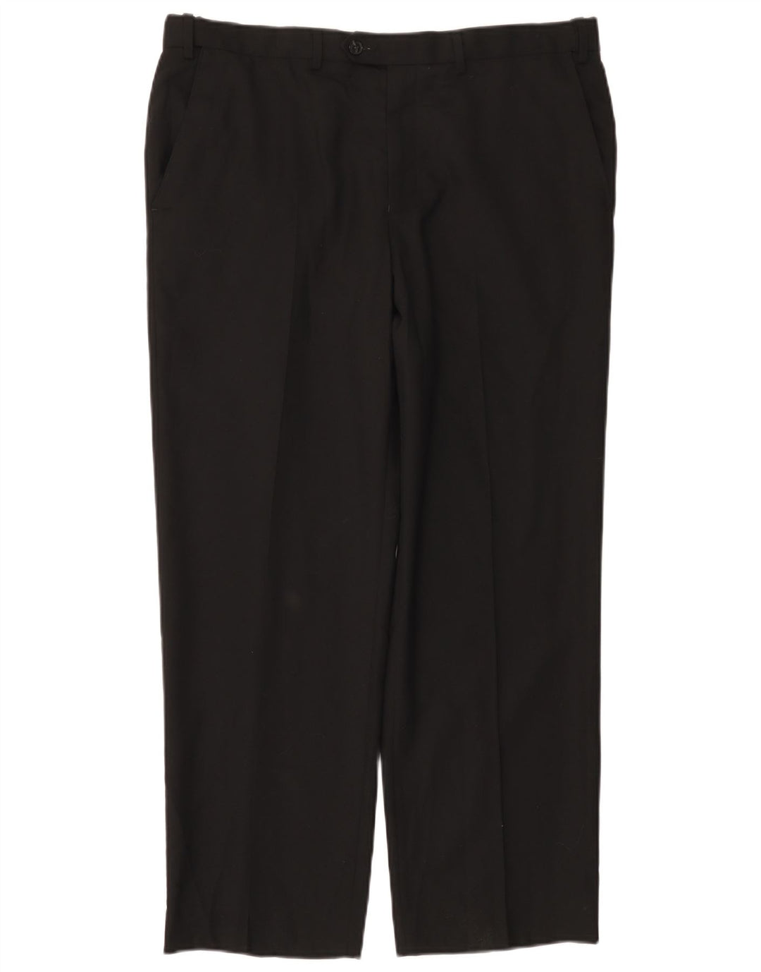 Marks & Spencer Damskie proste spodnie garniturowe W36 L29 Czarna wełna