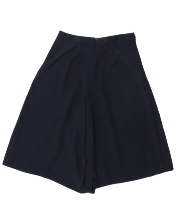 Tylko damskie szorty casual z wysokim stanem i szerokimi nogawkami EU 34 XS W26 Granatowe
