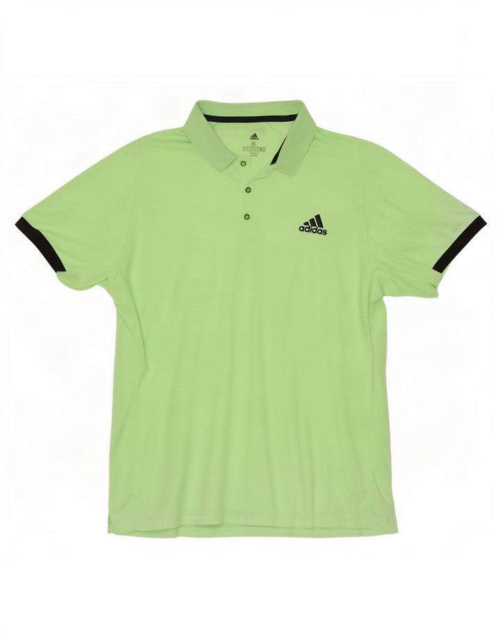 Adidas Męska koszulka polo Climalite XL Zielony poliester