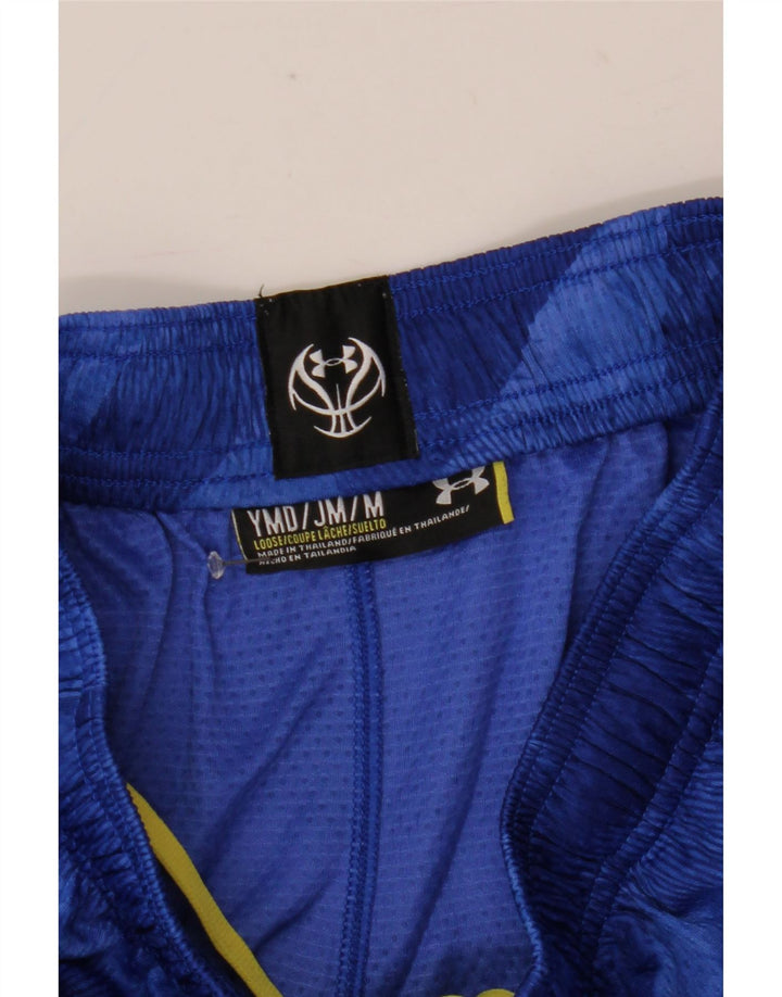 Chłopięce spodenki sportowe Under Armour 9-10 lat, średnioniebieskie, geometryczne