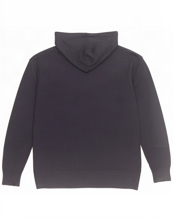 Marks & Spencer Damski sweter z kapturem UK 14 Średni granatowy akryl