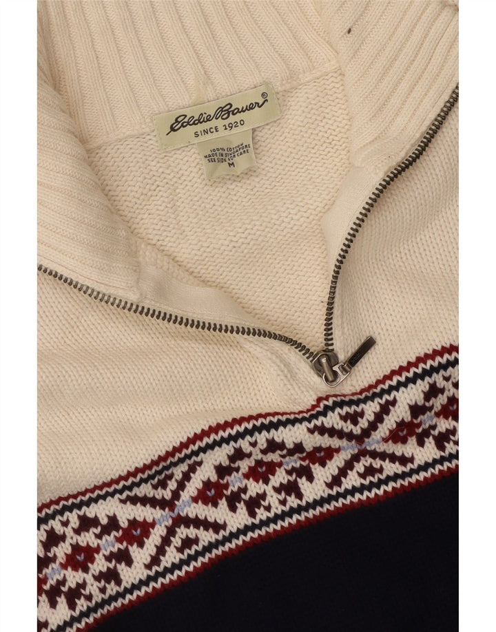 Damski sweter zapinany na zamek EDDIE BAUER UK 14 Średni granatowy