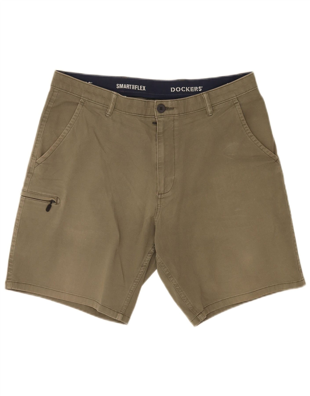 Męskie spodenki cargo Dockers W34, duże, bawełniane w kolorze khaki