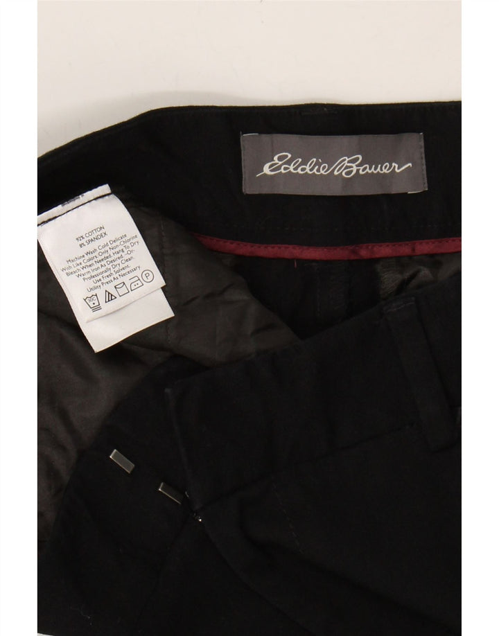 EDDIE BAUER Womens Bootcut Casual Trousers W32 L31 Black Cotton Vintage Eddie Bauer and Second-Hand Eddie Bauer from Messina Hembry 