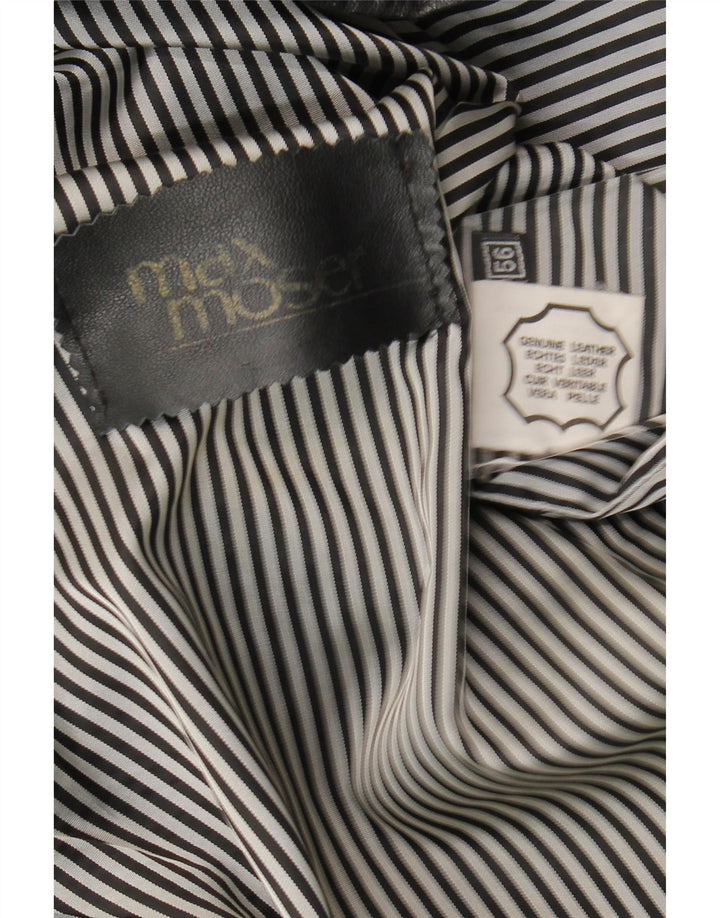 Damska kurtka skórzana Max Moser EU 56 6XL Czarna skóra