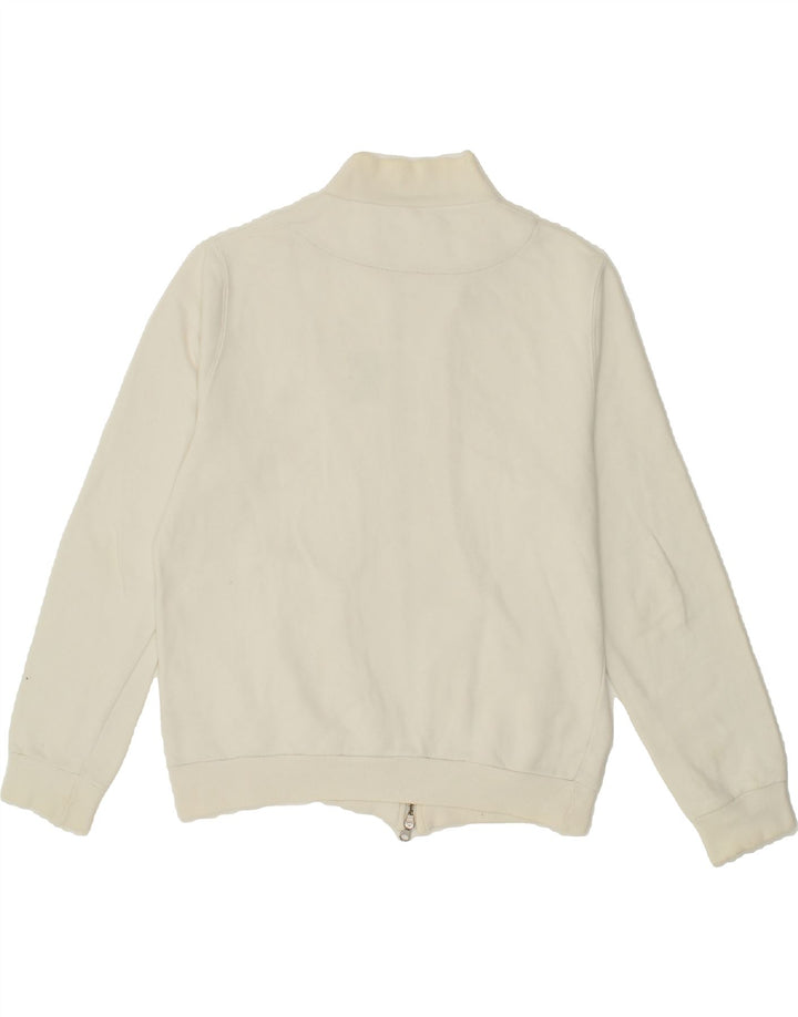 FAY Womens Tracksuit Top Jacket UK 14 Medium Off White Cotton Vintage Fay and Second-Hand Fay from Messina Hembry 