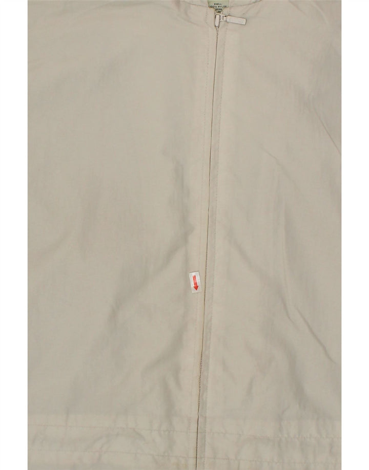 EDDIE BAUER Womens Hooded Rain Jacket UK 22 2XL Off White Nylon Vintage Eddie Bauer and Second-Hand Eddie Bauer from Messina Hembry 