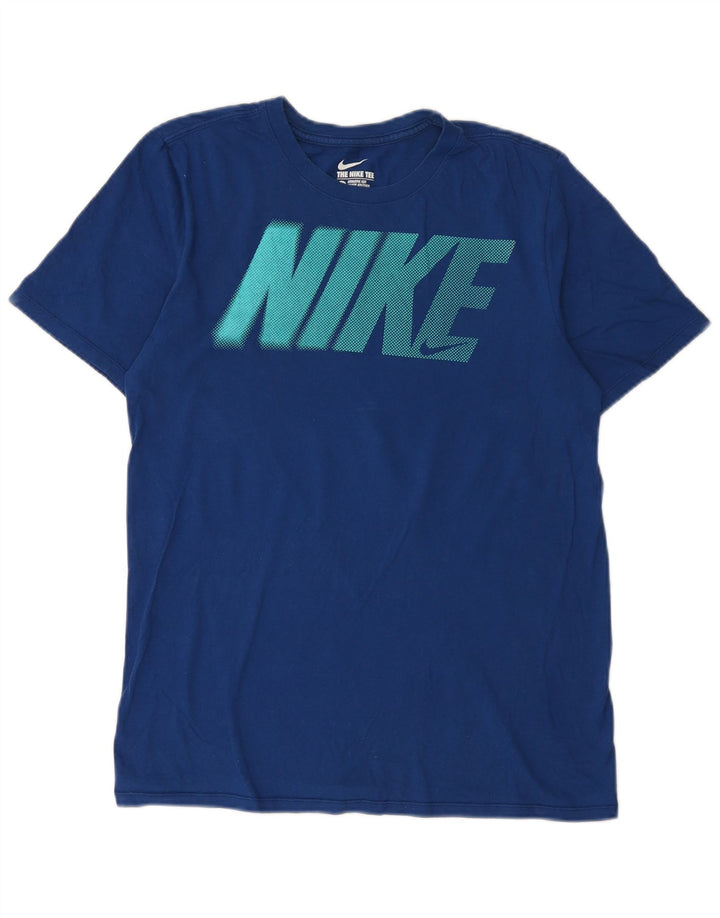 Męski T-shirt Nike Athletic Cut Graphic Top, średni granatowy