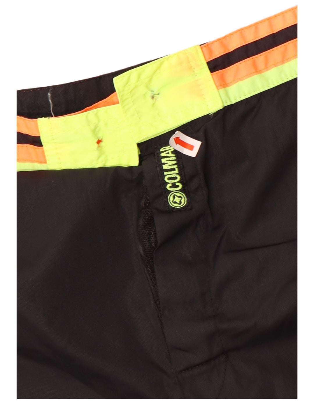 Męskie spodenki kąpielowe Colmar IT 54, duży czarny nylon z blokami kolorów