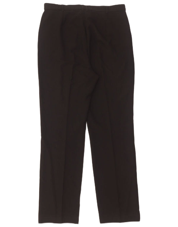 Marks & Spencer Damskie spodnie garniturowe z wysokim stanem UK 12 Medium W32 L31 Czarne