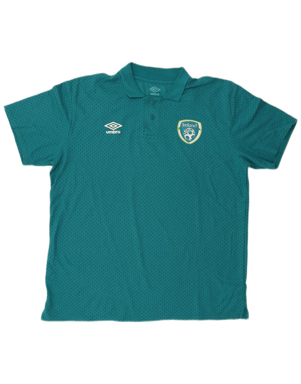 Męska koszulka polo Umbro 2XL turkusowa
